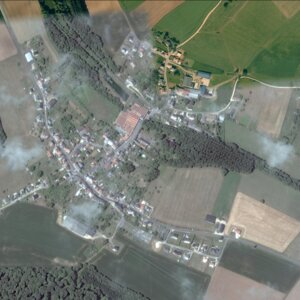 Vue Aérienne Commune Angecourt