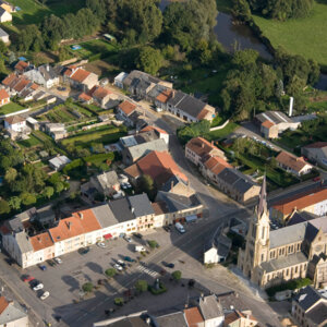 Vue Aérienne Commune Douzy