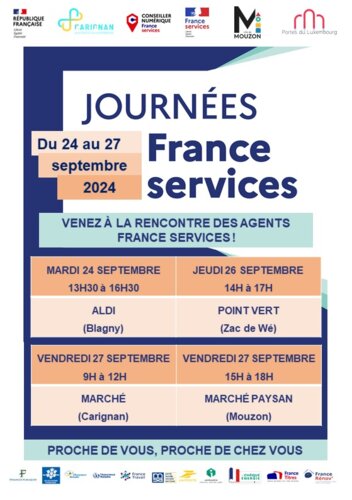 Affiche : Journée France Services Septembre 2024