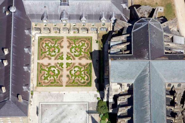 Photo : Vue Aérienne Jardins de l'Abbaye