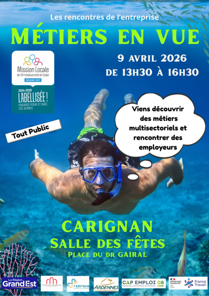 Affiche Métiers en vue Carignan 2026 
