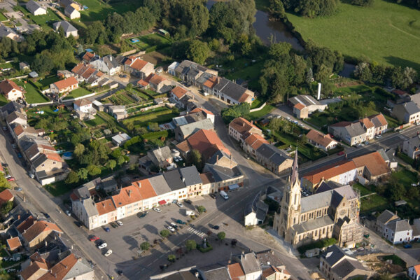 Photo : Vue Aérienne Commune Douzy
