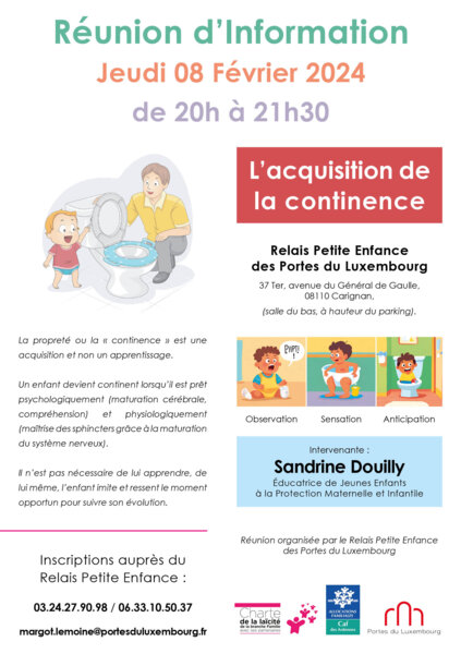 Affiche : Réunion RPE "L’acquisition de la continence"