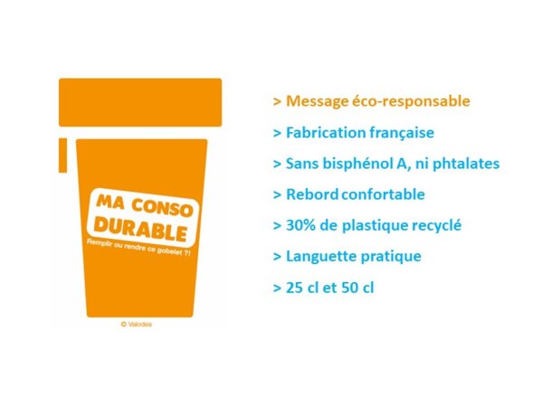 Illustration : Gobelet Ma Conso Durable