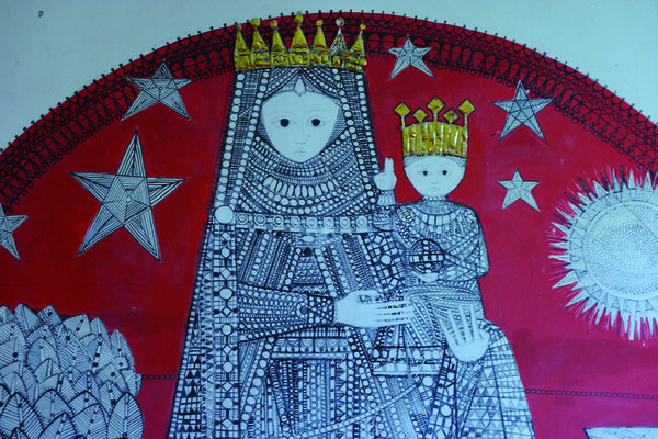 Photo : Fresque Murale Église Stonne