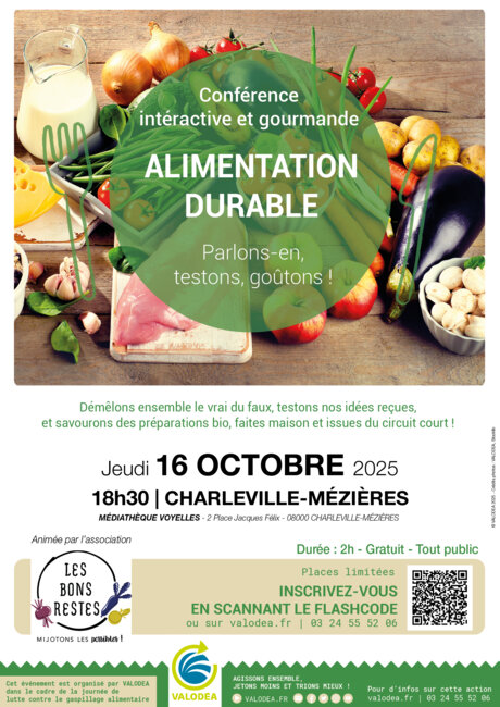 Affiche : Conférence alimentation durable