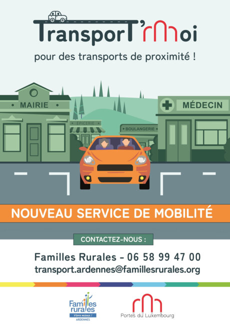 Affiche : Service de Mobilité Solidaire : Transport'Moi